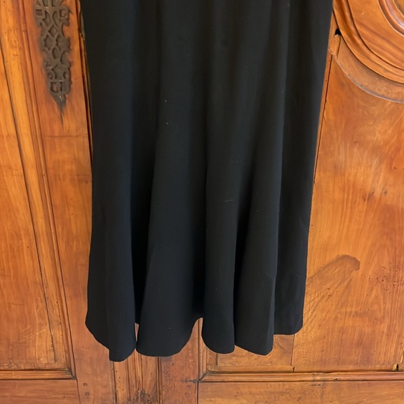 Vintage black suede and wool dress St.Gillian by Kay Unger - Picture 7 of 10